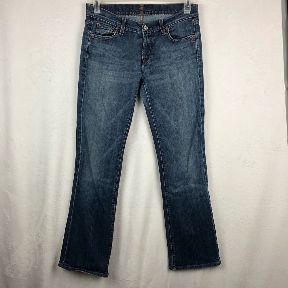 7 For All Mankind Boot Jeans Sz 30 Scribble Pocket